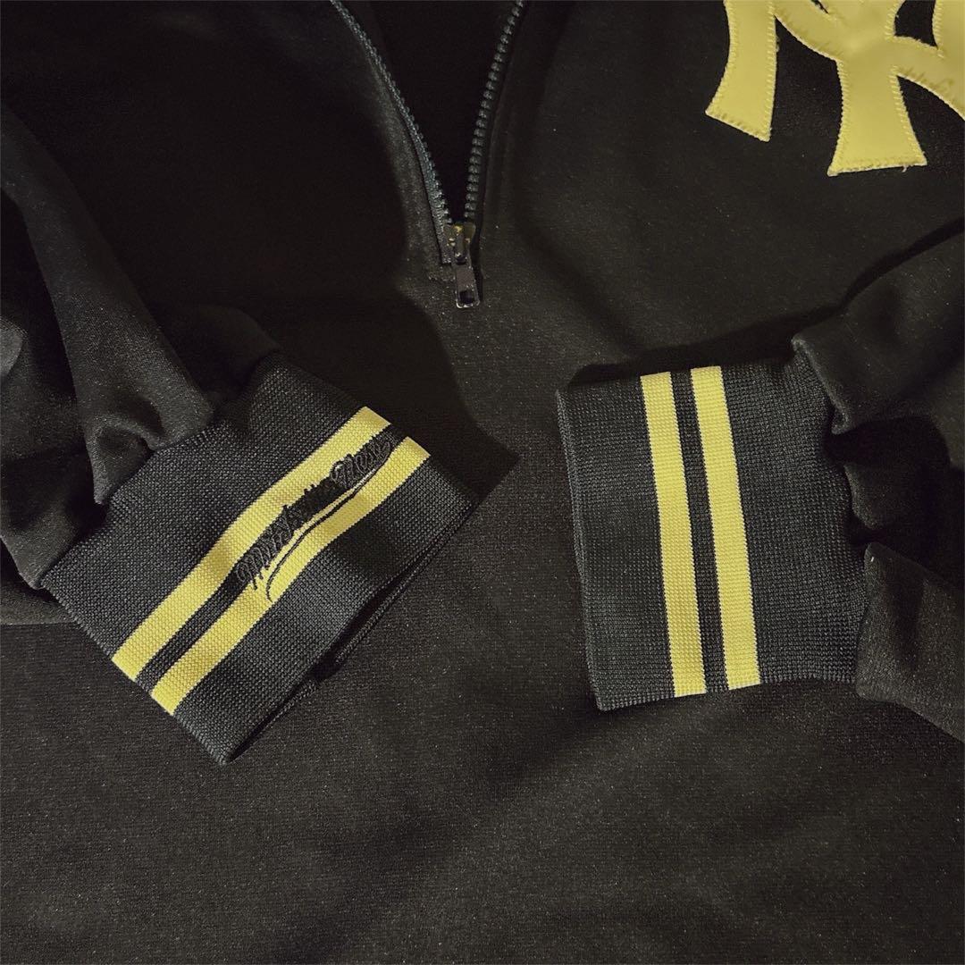 牙*狼様 希少 90s ヤンキース Mitchell & Ness ハーフジップ