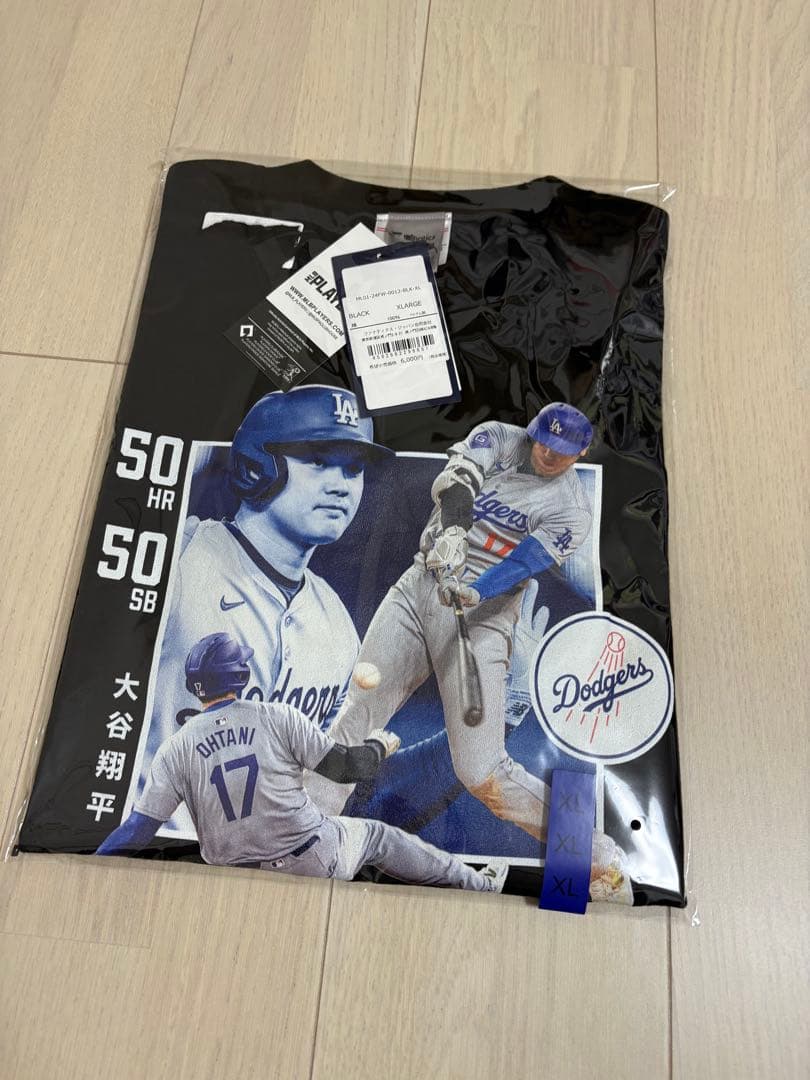 新品未使用⭐︎受注生産品⭐︎大谷翔平⭐︎ Tシャツ⭐︎ブラック⭐︎XL⭐︎完売品