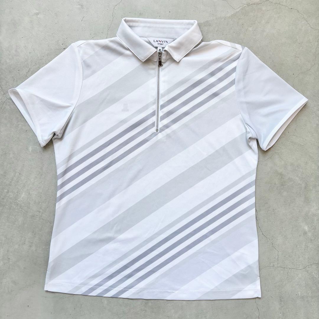 LANVIN SPORT ランバンスポール ロゴチャームハーフジップ ポロシャツ