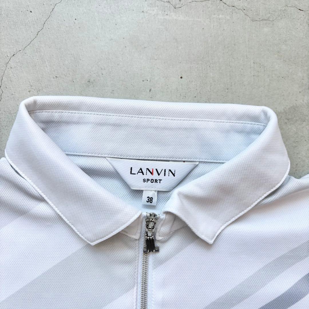 LANVIN SPORT ランバンスポール ロゴチャームハーフジップ ポロシャツ