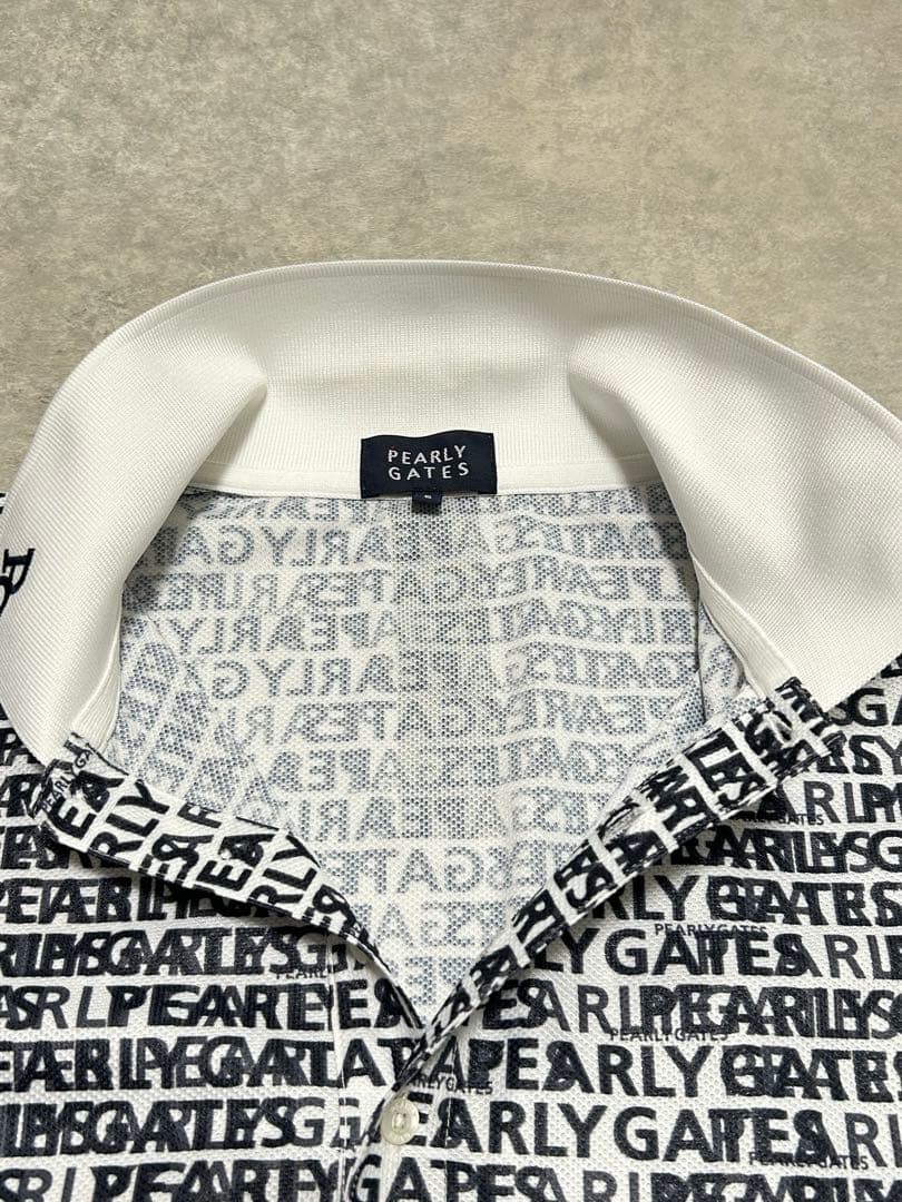 未使用PEARLY GATES ゴルフシャツ サイズ5 ランダムロゴ