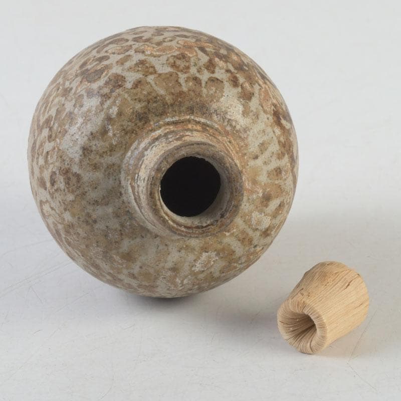 茶道具　すんころく　灰釉　振出　時代箱　V　A33
