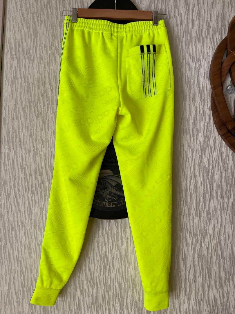 adidas ALEXANDER WANG トラックパンツ XS 蛍光イエロー