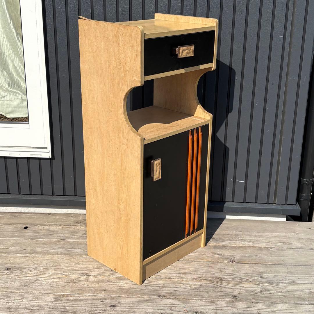 昭和レトロ コールキャビネット 電話台 サイドキャビネット レトロ家具ビンテージ