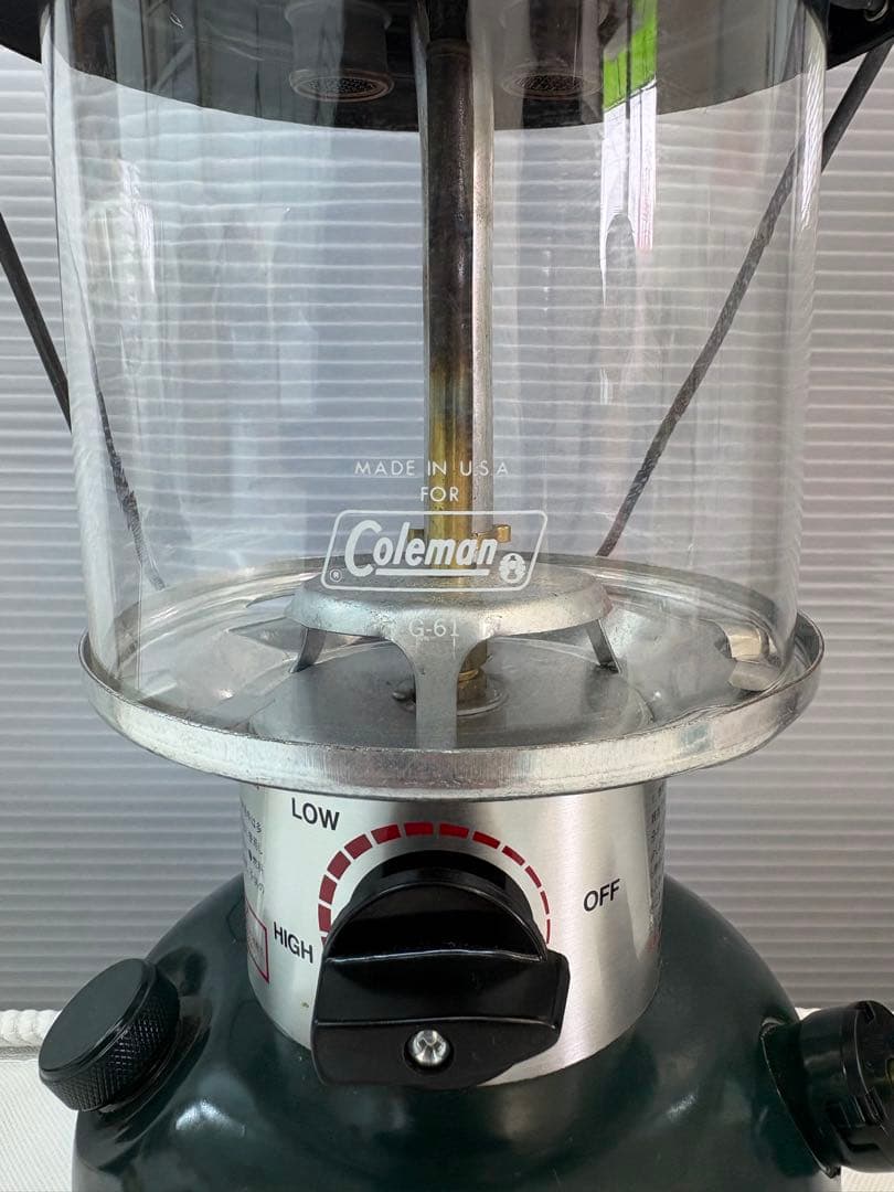 【美品】Coleman ランタン 1993年USA製 ケース付 動作未確認