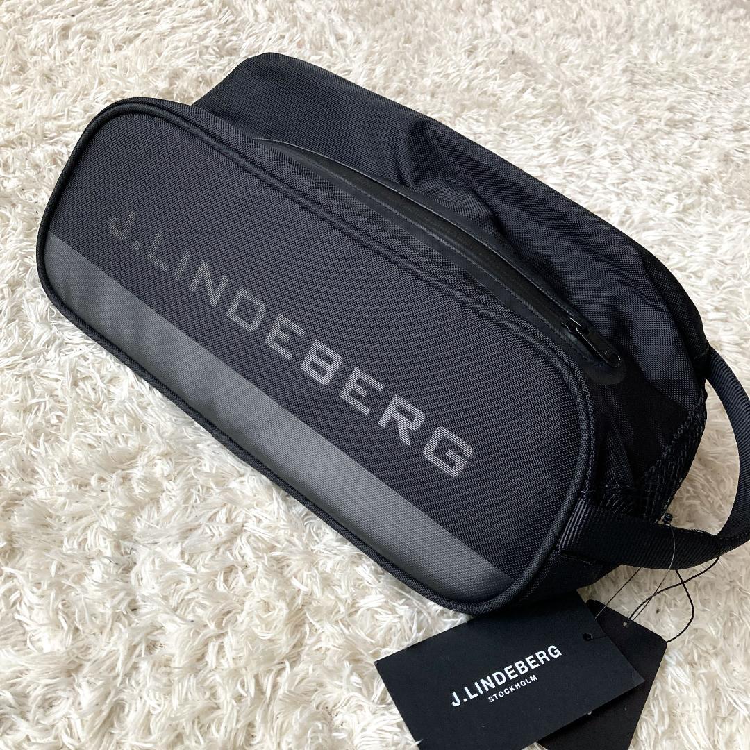 未使用 J.LINDEBERG ジェイリンドバーグ シューズバッグ 黒 ケース