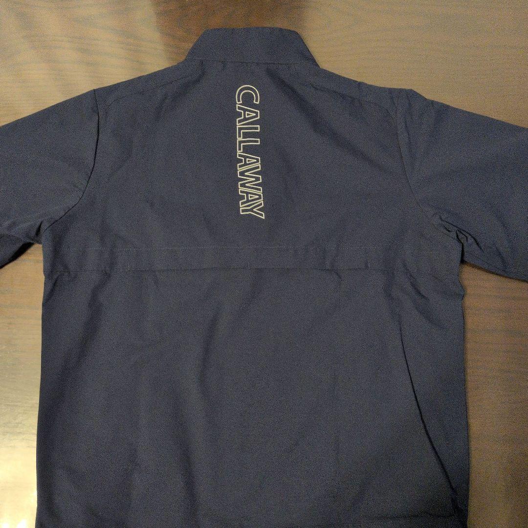 【未使用】Callawayハーフジップネイビーシャツ　М