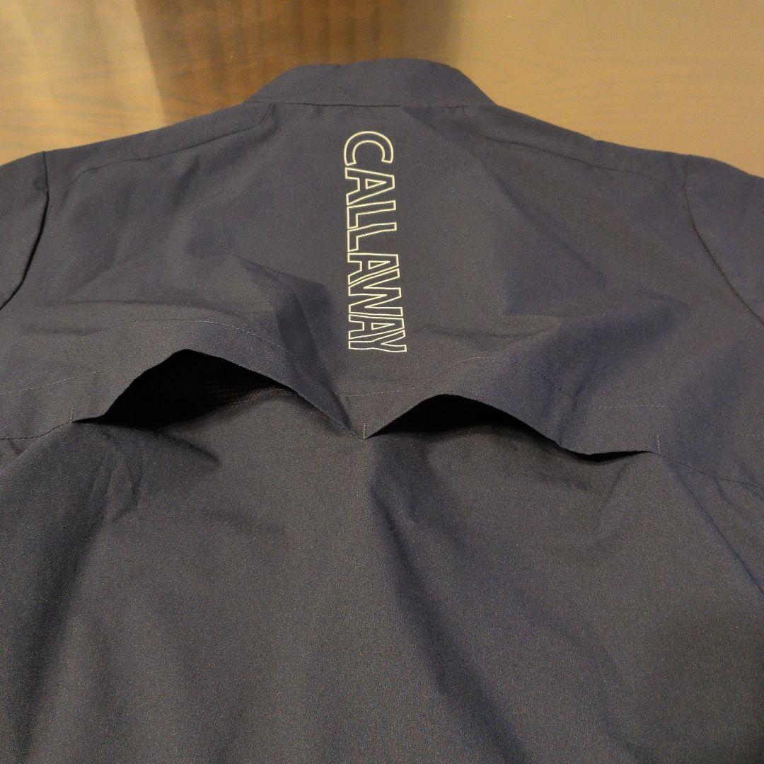 【未使用】Callawayハーフジップネイビーシャツ　М