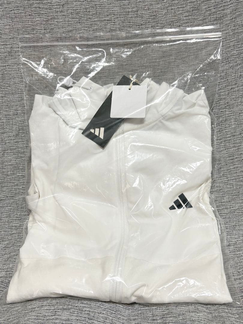 L ☆新品☆ アディダスゴルフ 春夏　ファブリックミックスストレッチ フーディー