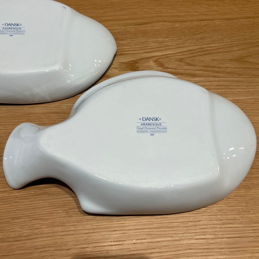 ダンスク DANSK スモールフィッシュプラター アラベスク　3枚セット