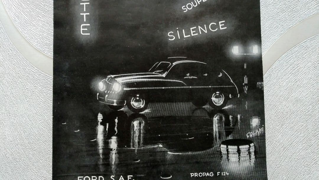 ルイジコラーニCOLANI Ford Vedette 広告1951フォードSAF
