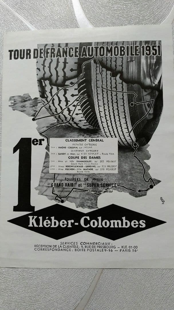 ルイジコラーニCOLANI Ford Vedette 広告1951フォードSAF