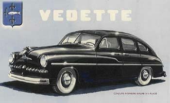 ルイジコラーニCOLANI Ford Vedette 広告1951フォードSAF