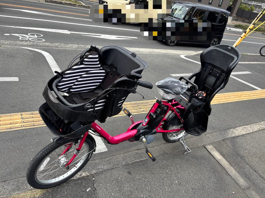 015番　中古Panasonic電動アシスト自転車　13.2Ah4点灯　大阪
