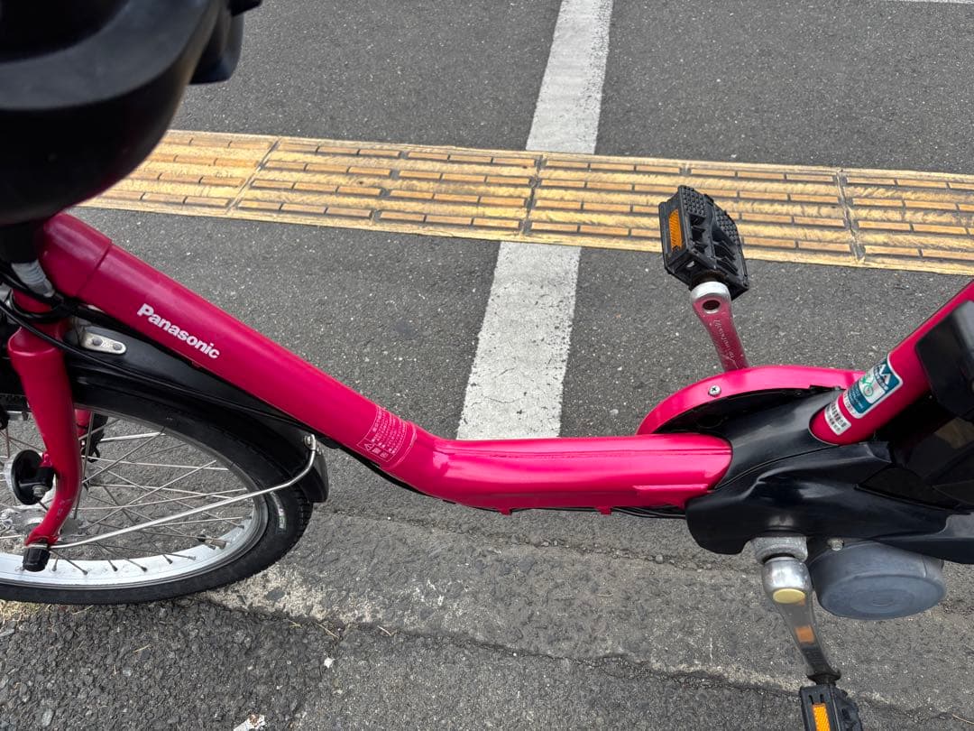 015番　中古Panasonic電動アシスト自転車　13.2Ah4点灯　大阪