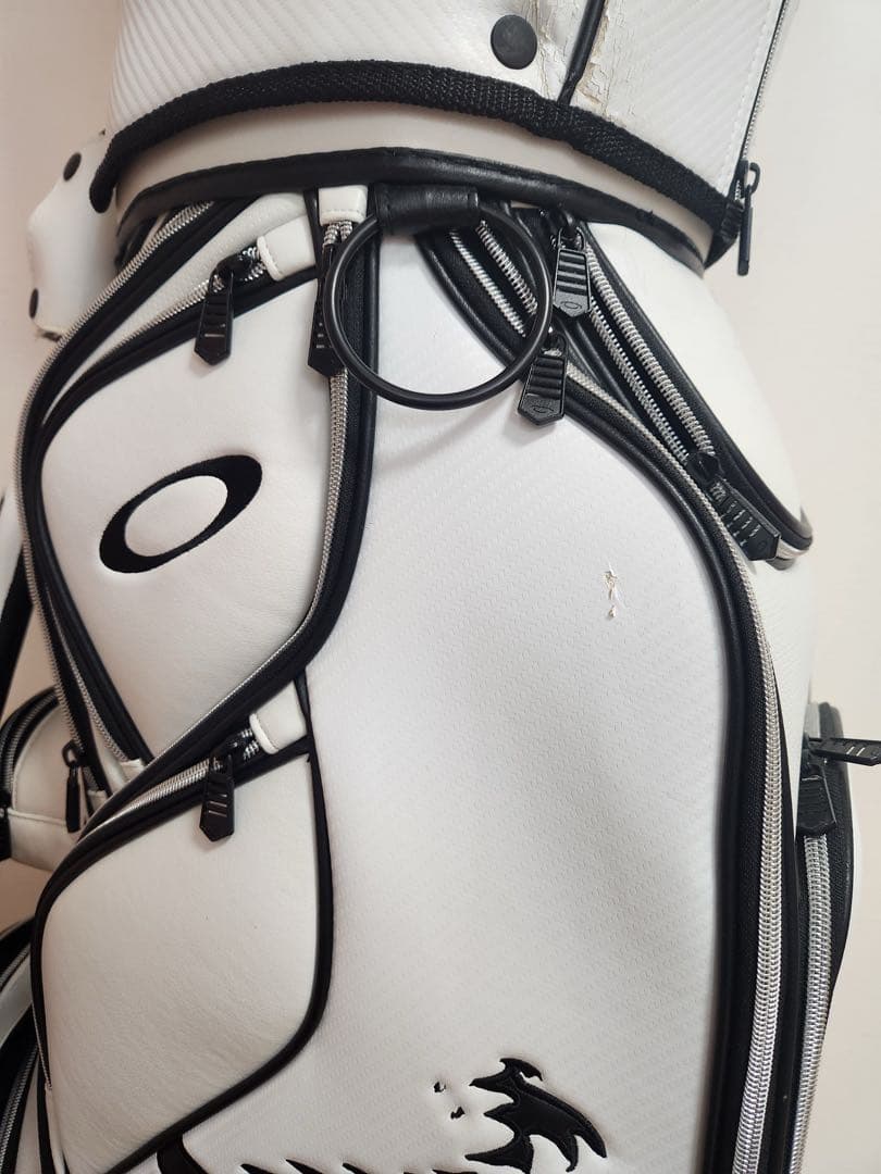 オークリー ゴルフキャディバッグ 白 スカル OAKLEY