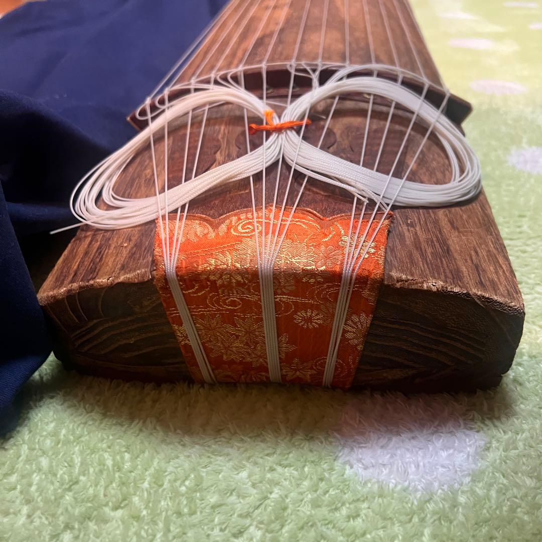 【高級琴】木製琴 波模様