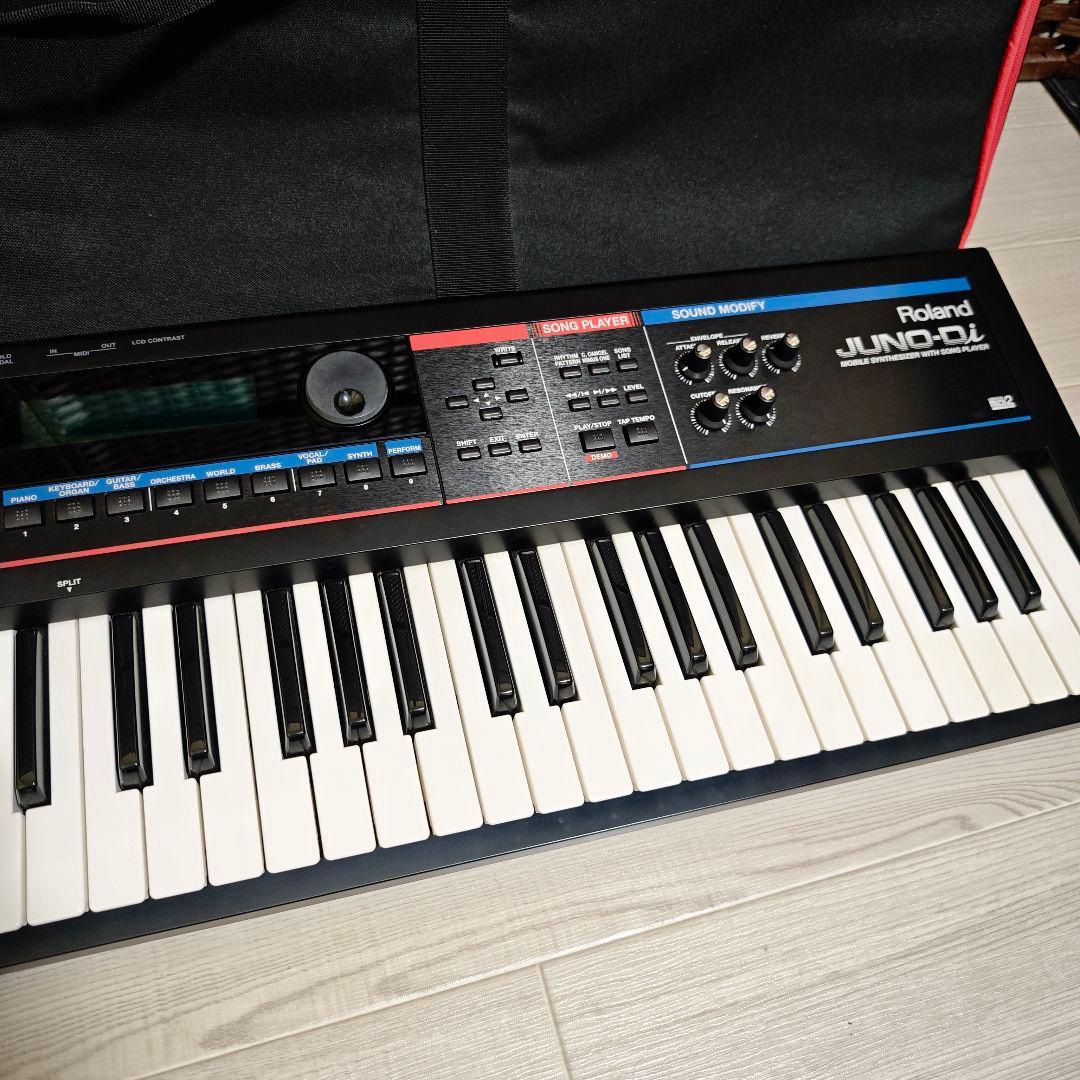 【美品】Roland JUNO-Di シンセサイザー 動作良好 ペダル ケース付