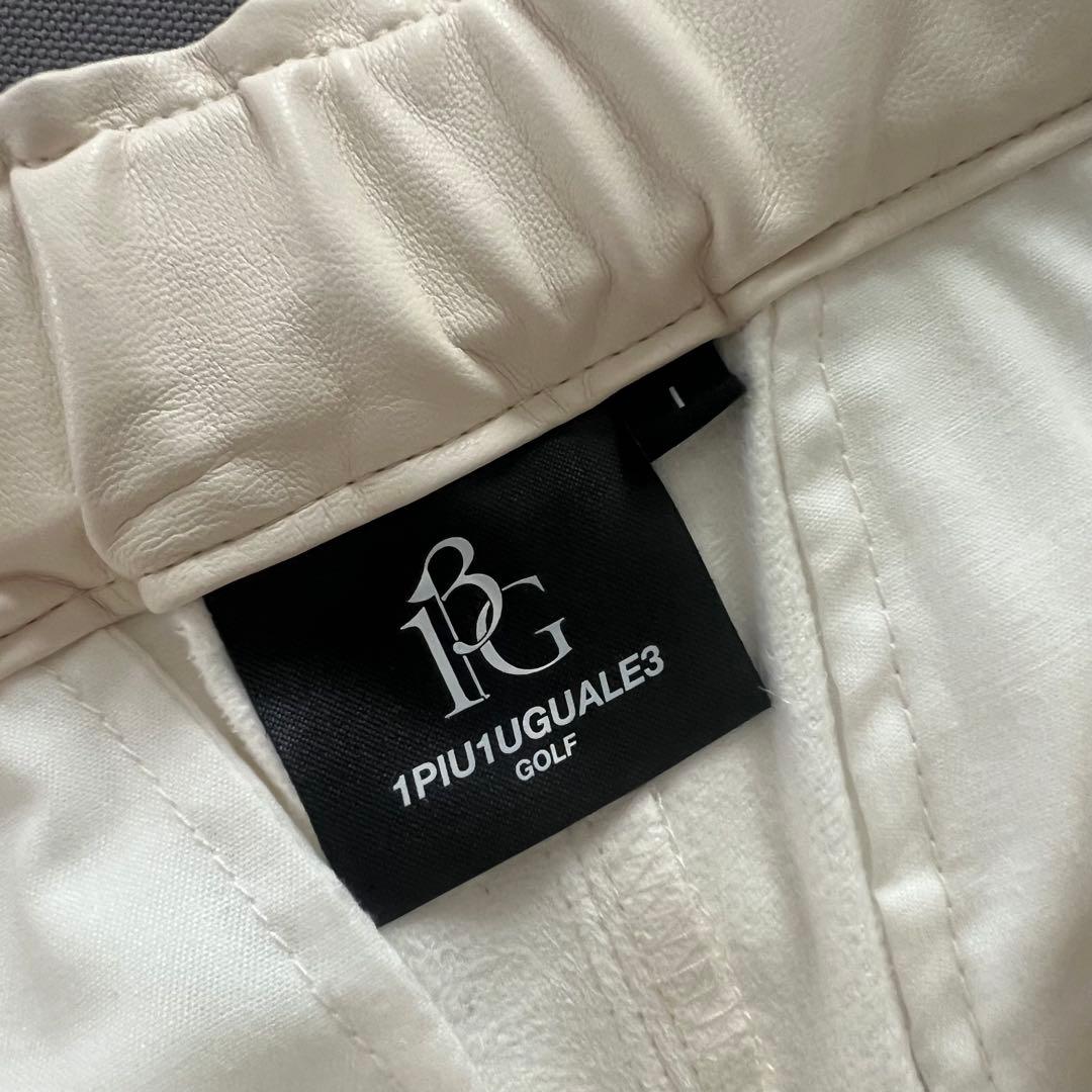 1piu1uguale3 GOLF フェイクレザー　ゴルフパンツ　レディース