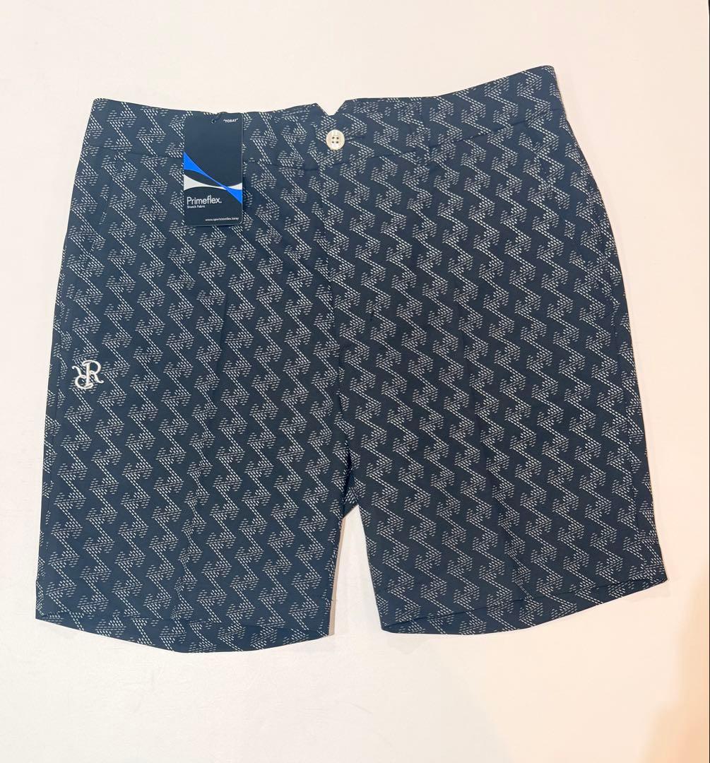 【新品】レザレクション　ゴルフ　メンズ　半ズボン　黒　Mサイズ