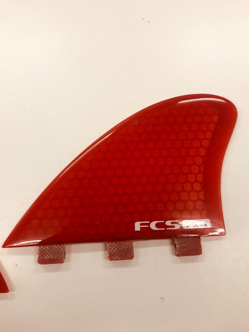 FCS　FK-1 PC Fish Keel Red ツイン　2枚セット