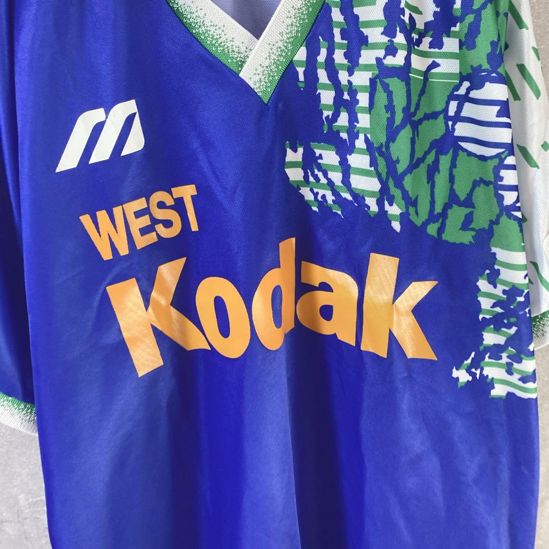 Jリーグオールスターサッカー初期ユニフォームKodak ウエスト青フリーサイズ