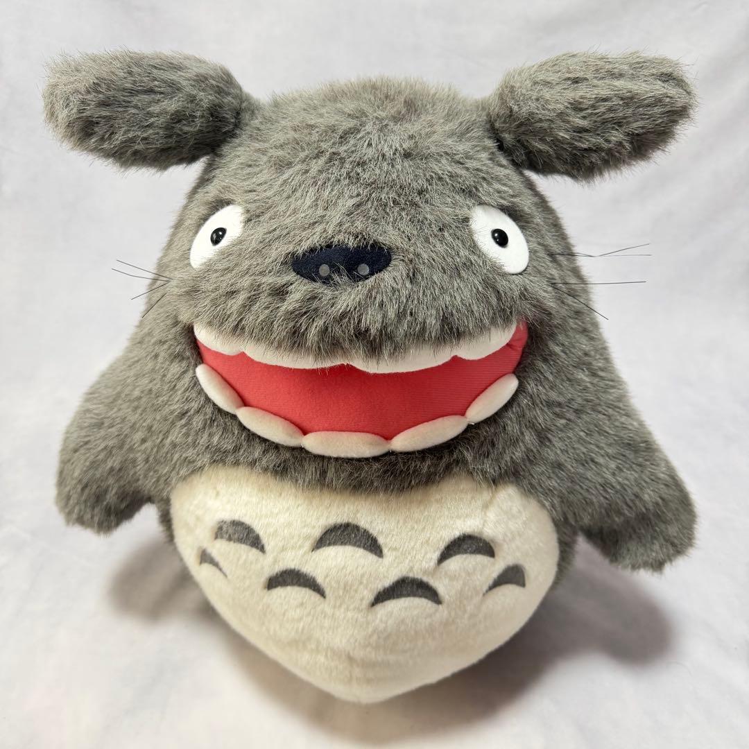 当時もの☆となりのトトロ ぬいぐるみ 大トトロ 吠え LL ジブリ サンアロー