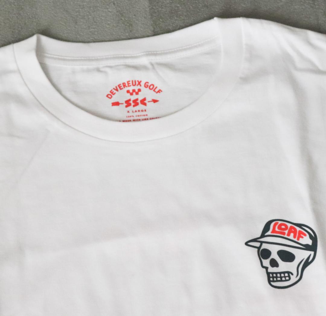 コラボ！新品【デヴァロー ゴルフ】Tシャツ 白 XL(オーバーサイズ)