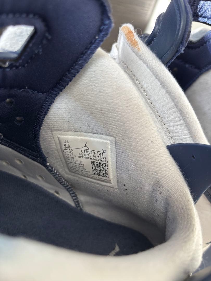 【値下げ】Air Jordan 6 ホワイト/ネイビー