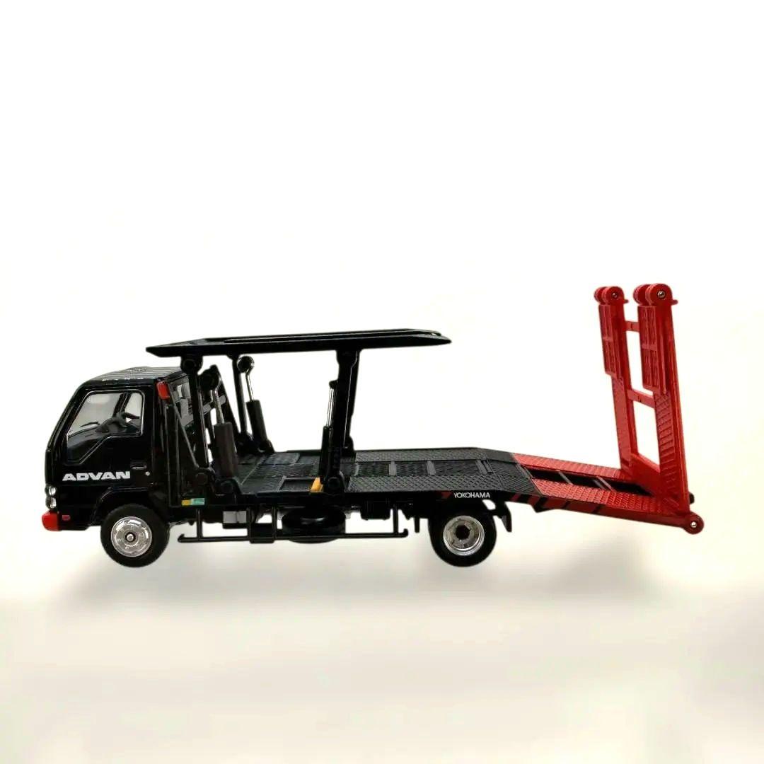 トミーテック1/64いすゞ エルフ 花見台自動車 セフテーローダ \"ADVAN\"