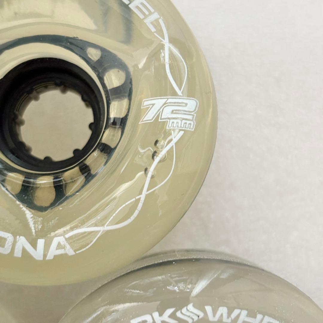 00☆訳あり 新品☆ シャークウィール 72mm 78a クリア&ブラックコア