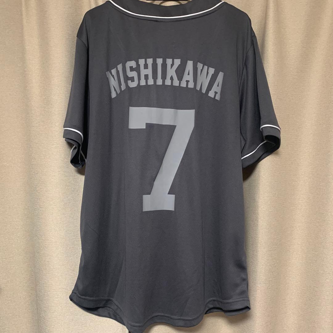 日本ハムファイターズ　西川遥輝　ベースボールシャツ　Lサイズ★匿名配送、即購入可