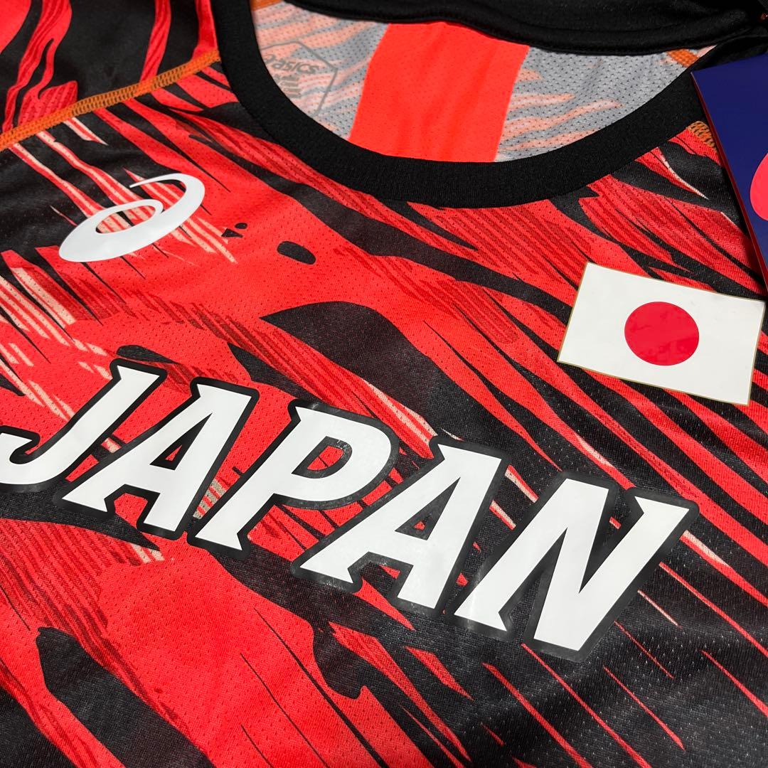 asics 陸上 日本代表 オーセンティックシャツ Tシャツ ユニフォーム L