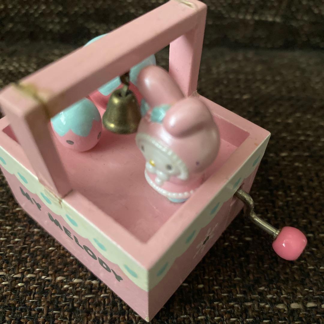 レア サンリオレトロ MY MELODY マイメロディ 手回し オルゴール