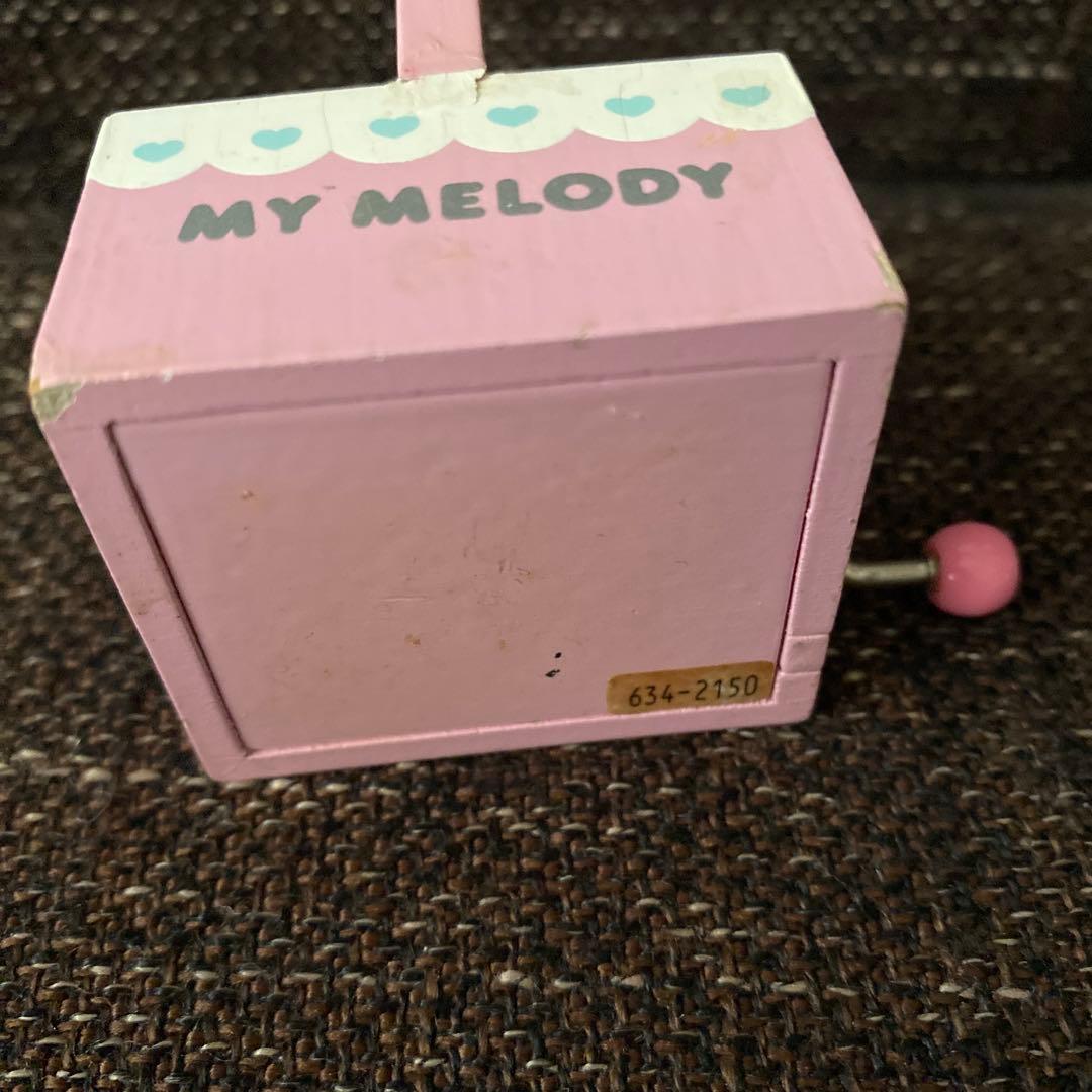 レア サンリオレトロ MY MELODY マイメロディ 手回し オルゴール