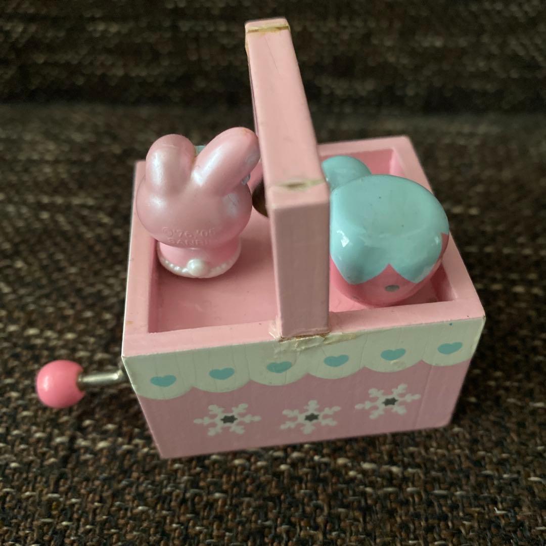 レア サンリオレトロ MY MELODY マイメロディ 手回し オルゴール