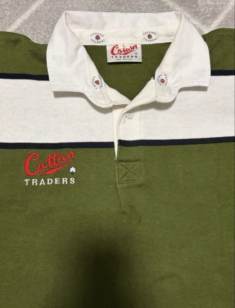 レア☆Cotton Traders(コットントレーダーズ)ラガーシャツ L