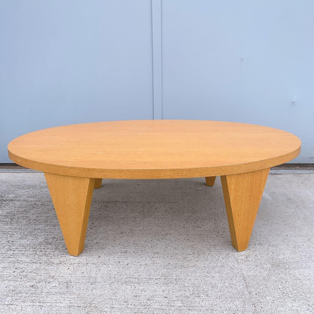 【送料込】清美堂 木製 折り畳み 楕円ちゃぶ台 座卓 センター コーヒーテーブル