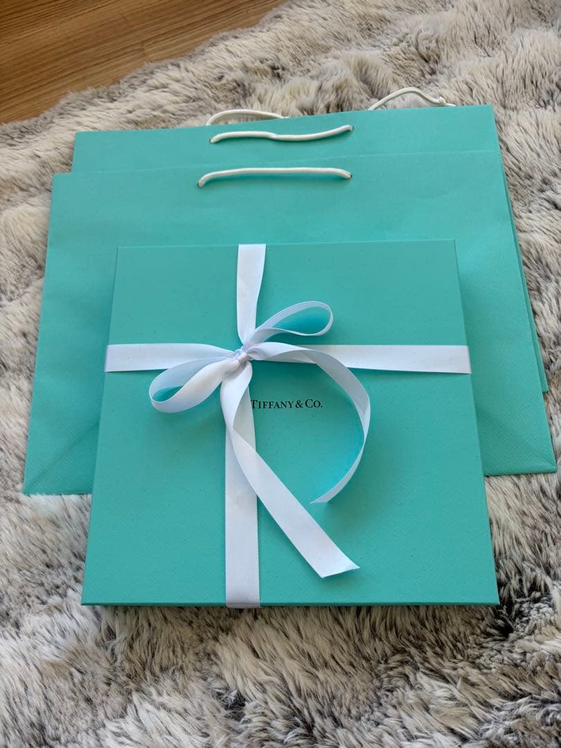 未使用品Tiffany ブルーリボンプレート24センチ