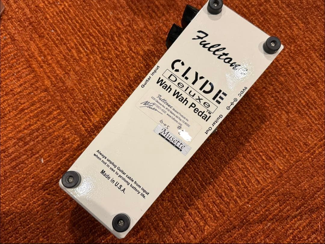 fulltone Clyde deluxe wah 初期型