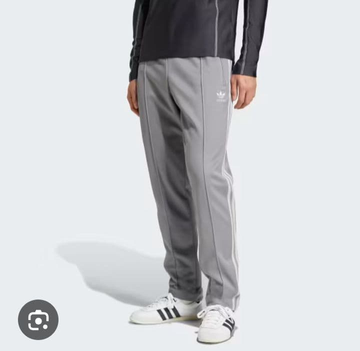 adidas グレー ジャージ パンツ ベッケンバウアー タグ付