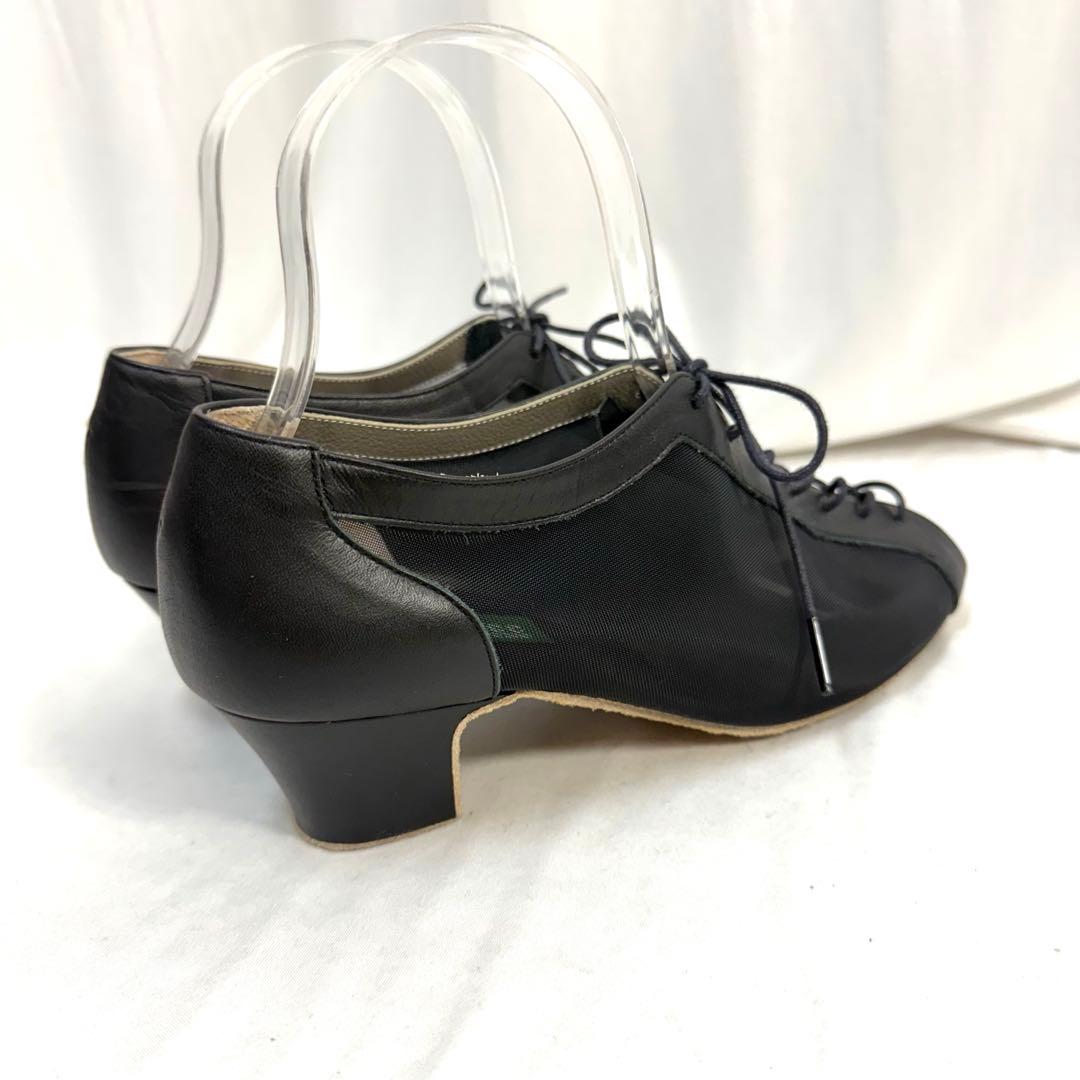 6093★Shoetree/黒/ティーチャーズシューズ/23cm/社交ダンス