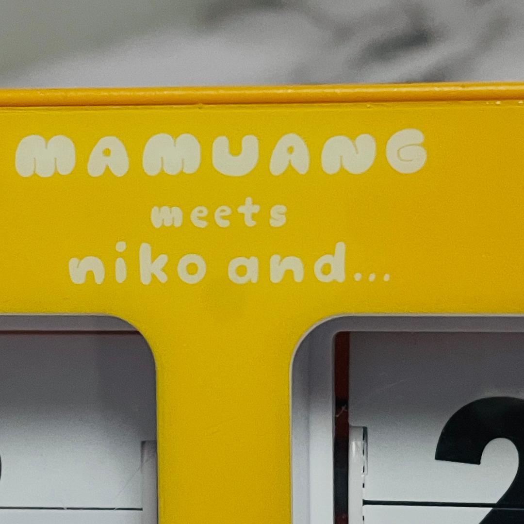 niko and　ニコアンド　マムアンちゃん　パタパタ時計　動作品　くるり