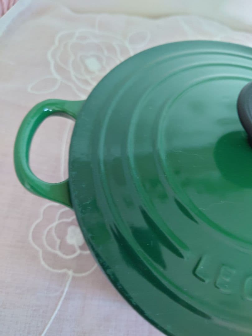 LE CREUSET　ル・クレーぜ　ココット　グリーン 18cm
