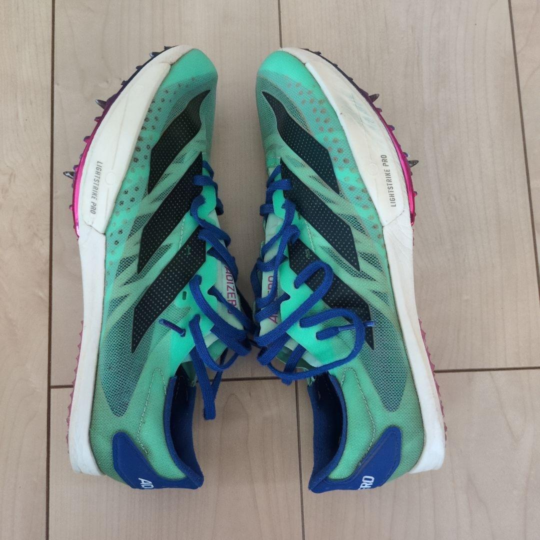アディダス スパイクシューズ グリーン/ブルー
