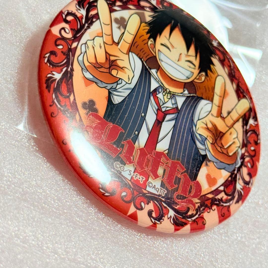 ONEPIECE 東京ワンピースタワー 4周年 缶バッジ ルフィ