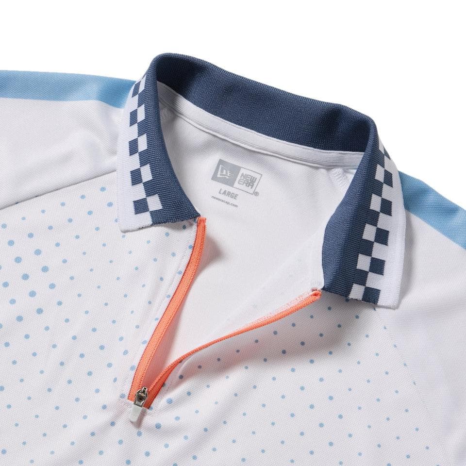NEWERA GOLF 長袖 ハーフジップ ポロシャツ ホワイト Mサイズ