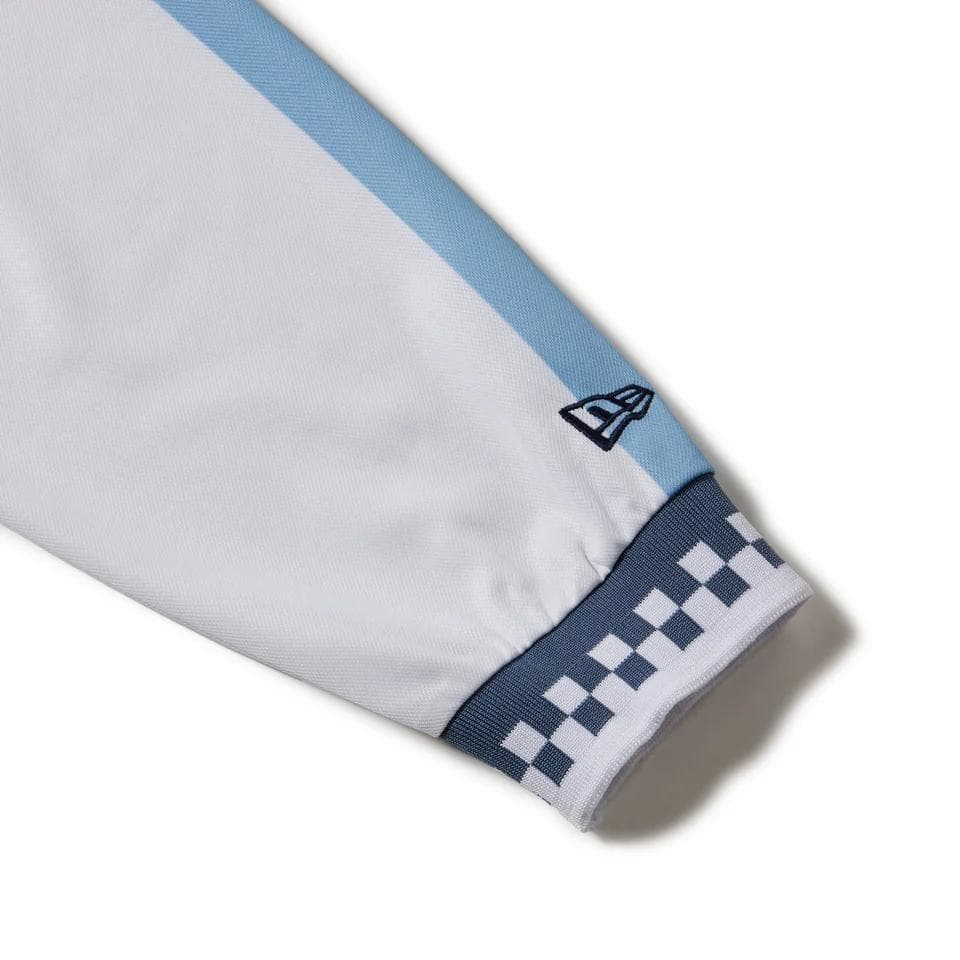 NEWERA GOLF 長袖 ハーフジップ ポロシャツ ホワイト Mサイズ