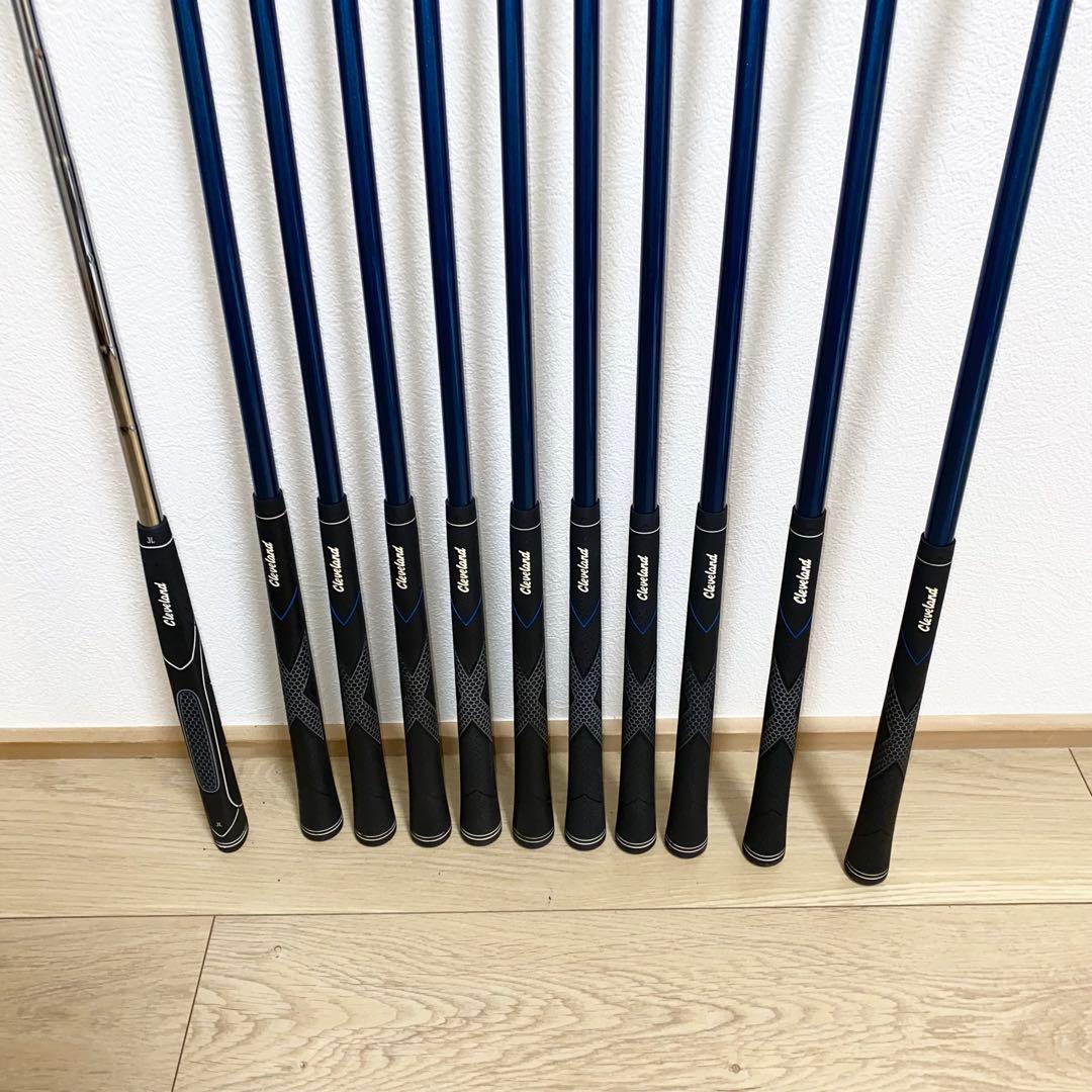 良品☆クリーブランド メンズゴルフクラブ セット☆初心者 キャディバッグ付 SR