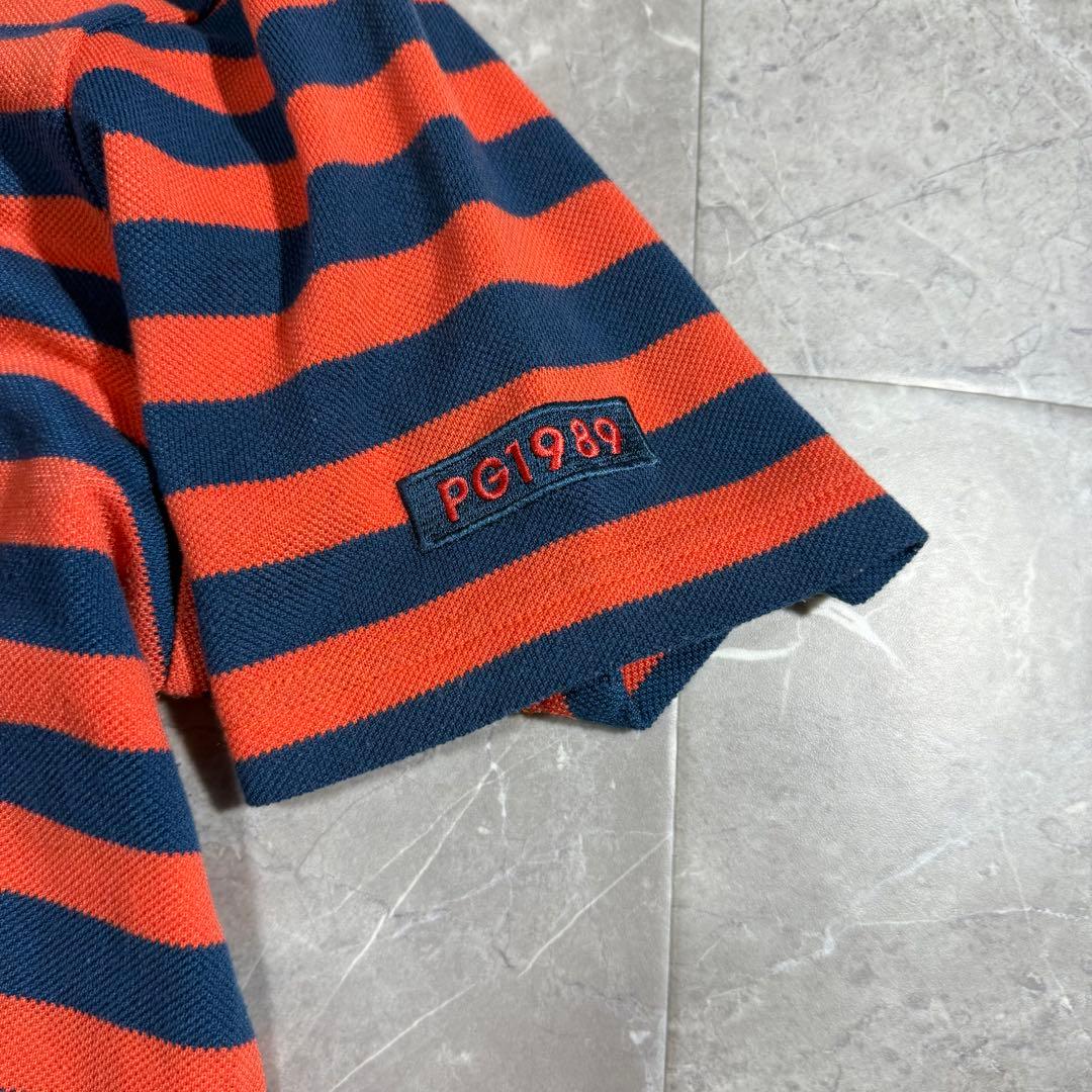 美品 パーリーゲイツ ゴルフ 半袖 ボーダー ポロシャツ XXL GOLF
